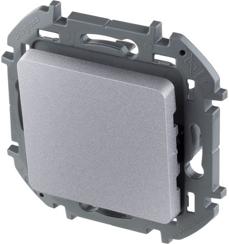 Переключатель 1-клавишный Legrand Inspiria 673652 алюминий, картинка