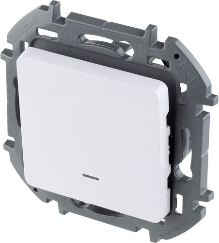 Переключатель 1-клавишный Legrand Inspiria 673660 белый, вид