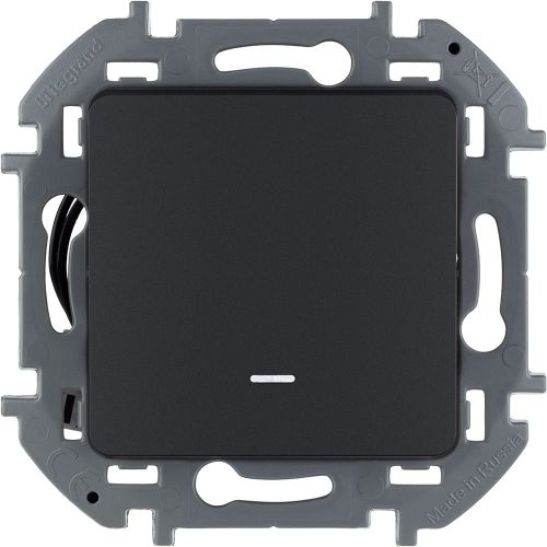 Переключатель 1-клавишный Legrand Inspiria 673663 антрацит, вид