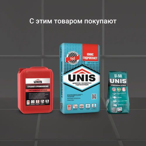Плиточный клей UNIS ПЛЮС С1 ТE 25 кг, фотография