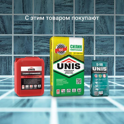 Плиточный клей UNIS БЕЛФИКС С1 Т 5 кг, крупный план