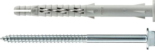 Дюбель фасадный Tecfi с шурупом шест.гол. с шлицем TORX 10x120 мм 4 шт, вид
