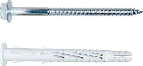 Дюбель фасадный Tecfi с шурупом шест.гол. с шлицем TORX 10x120 мм 4 шт, вид