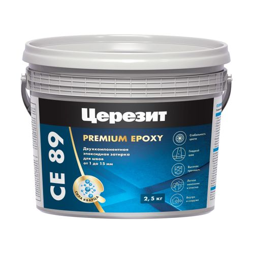 Эпоксидная затирка Церезит CE89 Белый 801, 2,5 кг, фото