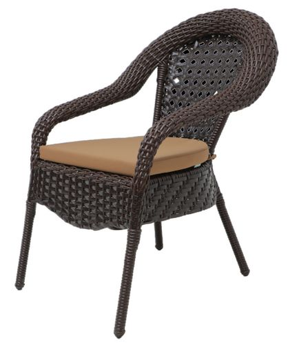 Кресло садовое DECO Comf 70х75х95см, искусственный ротанг, крупный план