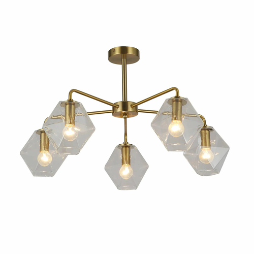 Люстра Freya FR5177PL-05BS Modern Латунь 5хE14х300, фото