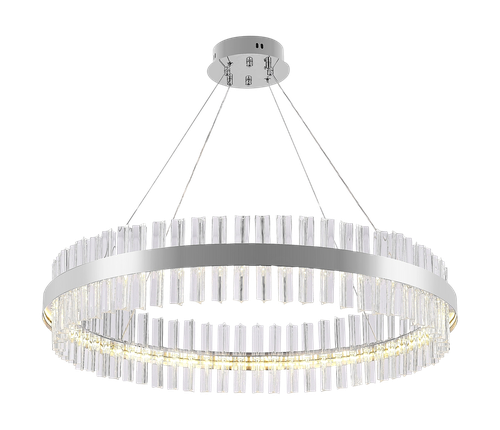 Светодиодная люстра нимб 160W, хром, LED, картинка