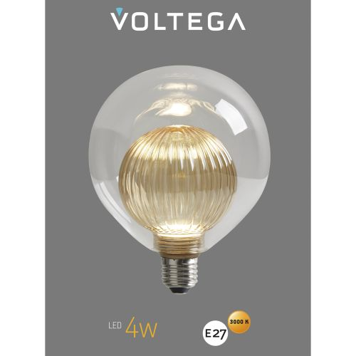 Лампочка Voltega 8572 164x125x125 световой поток 220 Лм цветовая температура 1800 К., изображение