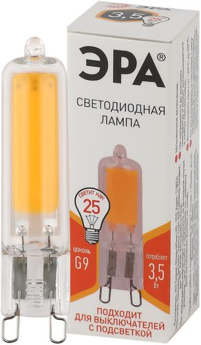 Лампа светодиодная капсула 3,5 Вт g9 3к тёплый белый, изображение