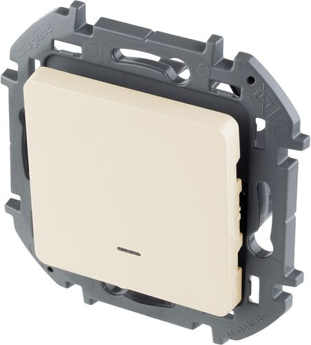 Переключатель 1-клавишный Legrand Inspiria 673661 слоновая кость, изображение