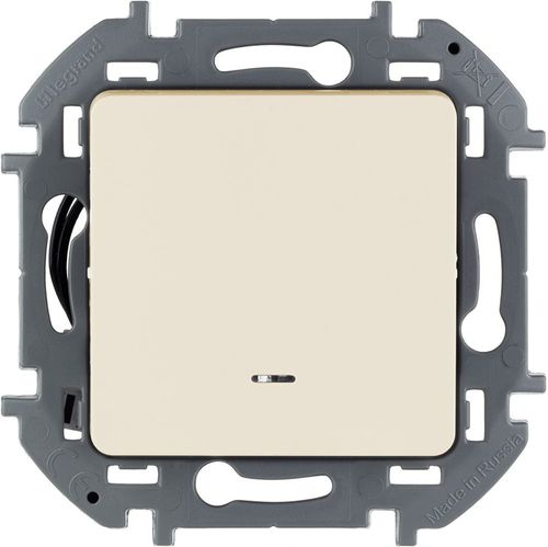 Переключатель 1-клавишный Legrand Inspiria 673661 слоновая кость, фотография