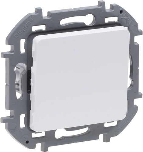 Переключатель 1-клавишный Legrand Inspiria 673690 белый, фотография