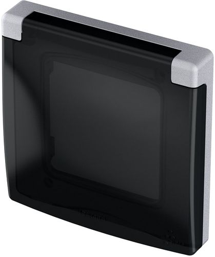 Рамка 1 пост Legrand Inspiria алюминий, крупный план