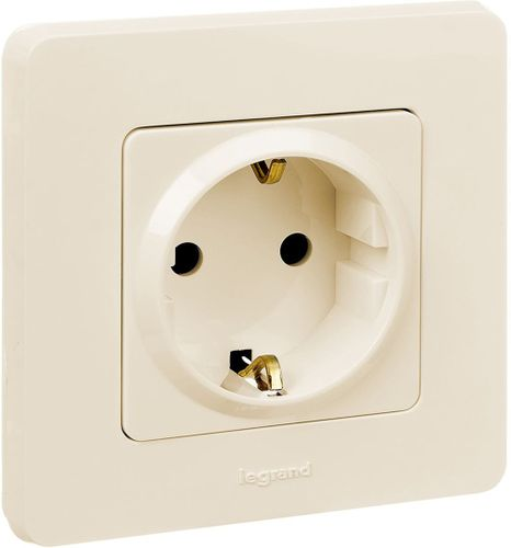 Рамка 1 пост Legrand Inspiria 673931 слоновая кость, крупный план