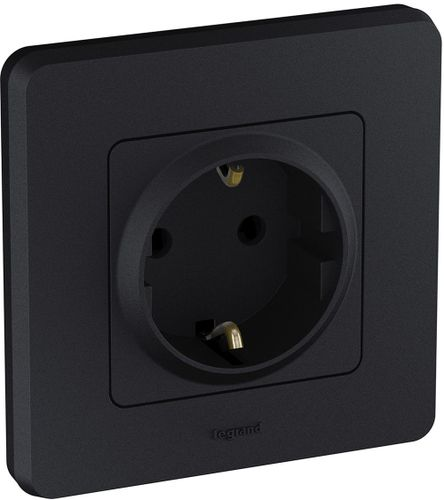Рамка 1 пост Legrand Inspiria 673933 антрацит, крупный план