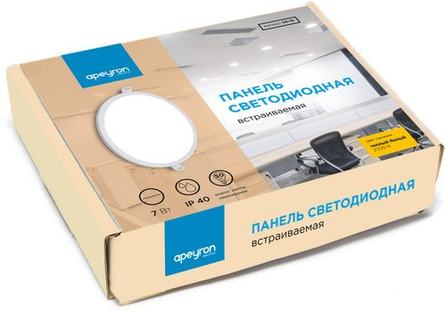 Светодиодная панель встраиваемая Apeyron Electrics SLP 06-15 9,5х7,5 см, фото
