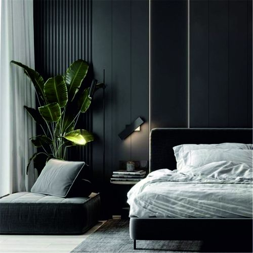 Панель Стеновая Реечная МДФ Stella Beats De Luxe Black Lead 2700x119x16 мм, вид