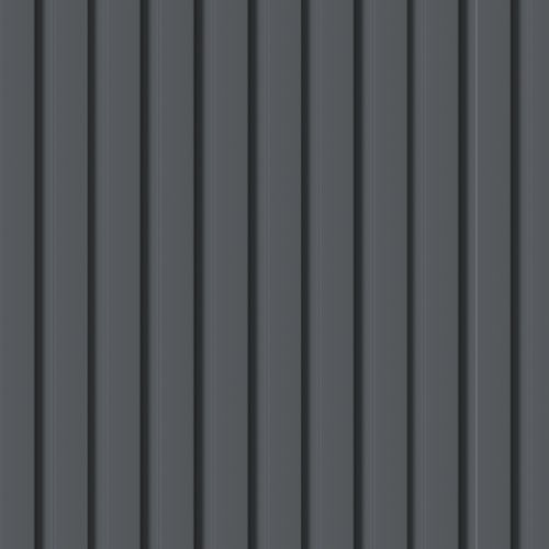 Панель Стеновая Реечная МДФ Stella Beats De Luxe Black Lead 2700x119x16 мм, детальное фото