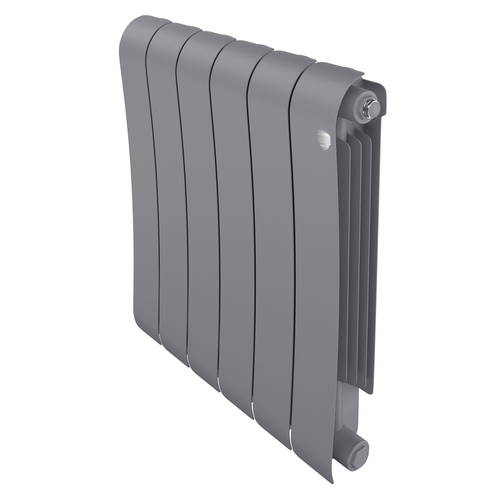 Радиатор биметаллический Royal Thermo Infinity 500 Silver Satin - 6 секц., фотография