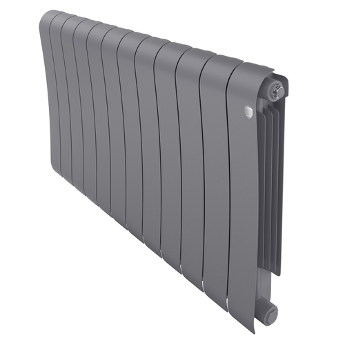 Радиатор биметаллический Royal Thermo Infinity 500 Silver Satin - 12 секц., фото
