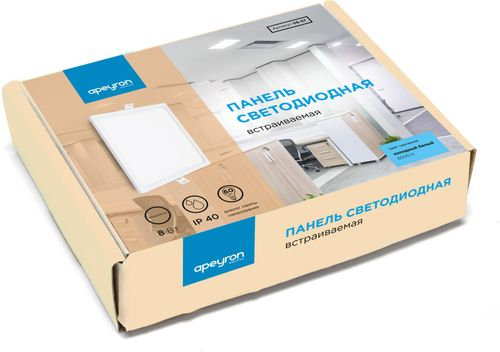 Светодиодная панель встраиваемая Apeyron Electrics SLP 06-57 9,5х7,5 см, крупный план