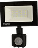 Прожектор с/д LE LED FL IR  10W BLACK (1/50) IP65 холодный белый (с сенсором), фото