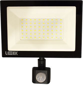 Прожектор с/д LE LED FL IR  70W BLACK (1/20) IP65 холодный белый (с сенсором), крупный план