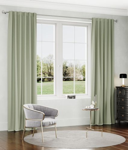 Штора портьерная Legrand Канвас 200x280 см, кварц, крупный план