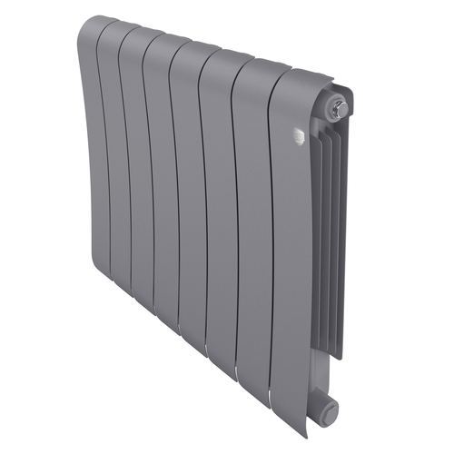 Радиатор биметаллический Royal Thermo Infinity 500 Silver Satin - 8 секц., вид