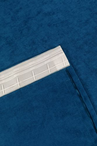 Штора портьерная Legrand Канвас 200x280 см, индиго, вид