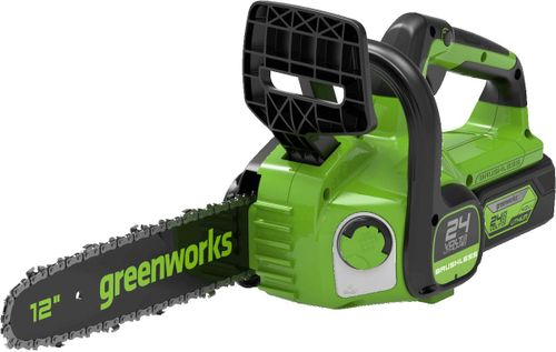 Пила аккумуляторная GREENWORKS 24В 30см, с акб и з/у, GD24CS30K2, изображение