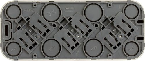Розеточный блок 3 поста Legrand Quteo 782268 слоновая кость, фотография