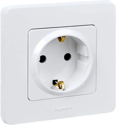Розетка электрическая Legrand Inspiria 673720 белый, фото