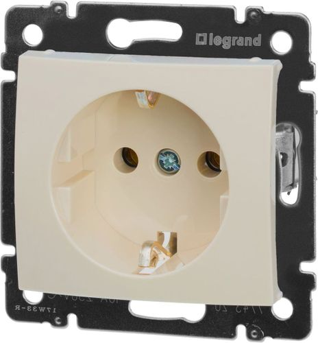 Розетка электрическая 1 пост Legrand Valena 694390 слоновая кость, фотография