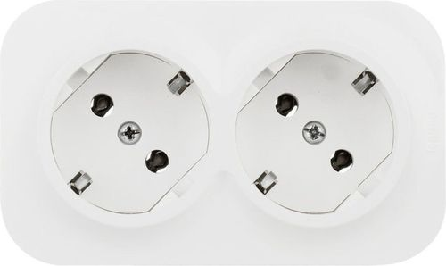 Розеточный блок 2 поста Legrand Quteo 782237 белый, вид