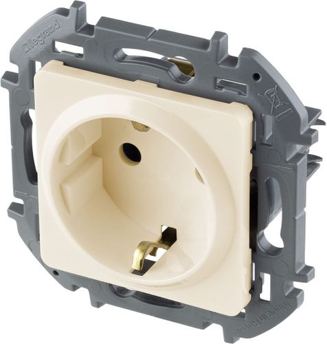Розетка электрическая Legrand Inspiria 673721 слоновая кость, изображение