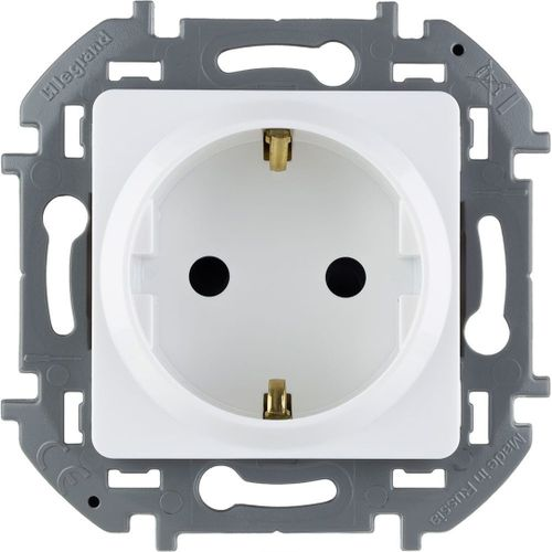 Розетка электрическая Legrand Inspiria 673730 белый, фотография