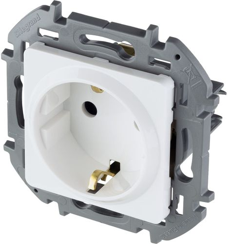 Розетка электрическая Legrand Inspiria 673730 белый, фотография