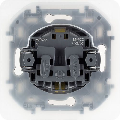Розетка электрическая Legrand Inspiria 673742 алюминий, картинка