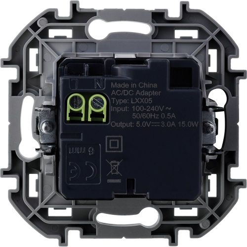 Розетка USB Type-A+C 1 пост Legrand Inspiria белый, фото
