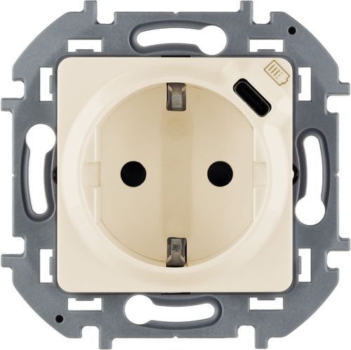 Розетка электрическая,USB 2 поста Legrand Inspiria слоновая кость, фото