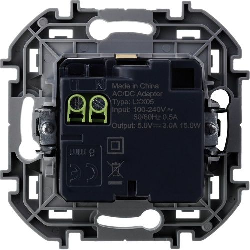 Розетка USB Type-A+C 1 пост Legrand Inspiria слоновая кость, крупный план
