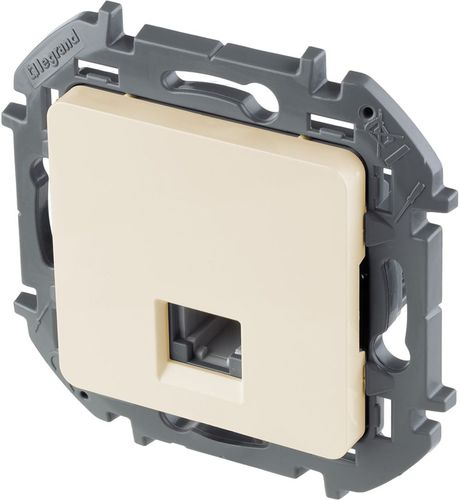 Розетка RJ-11 1 пост Legrand Inspiria слоновая кость, картинка