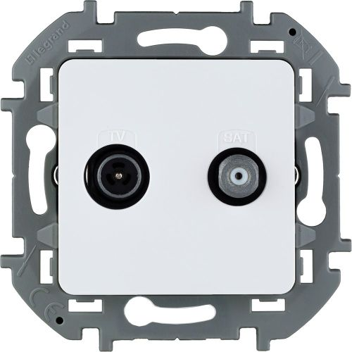 Розетка TV-SAT 1 пост Legrand Inspiria белый, фотография
