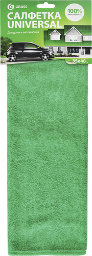 Салфетка микрофибра универсальная Grass 35х40 см, детальное фото