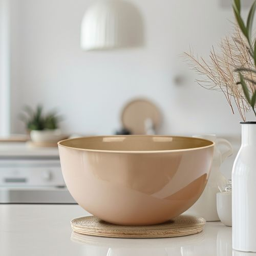Салатник Plast Team Galaxy с крышкой 2,5л 218х212х105 мм шоколадный мокко, фото