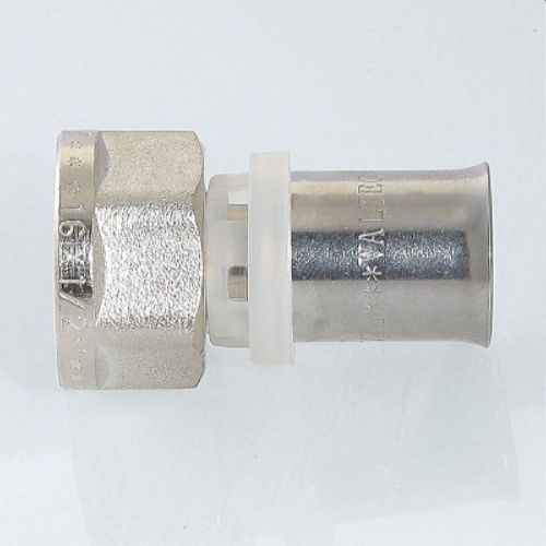 Соединитель латунь никелированный VALTEC IV2021604 1/2" х 16 мм, фото