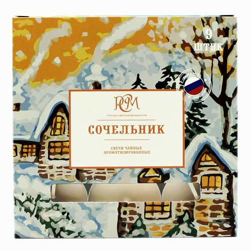 Свечи чайные СОЧЕЛЬНИК 9шт, фотография