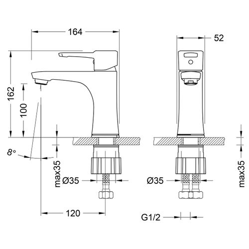 Смеситель Lemark Evitta LM0506C для раковины, вид