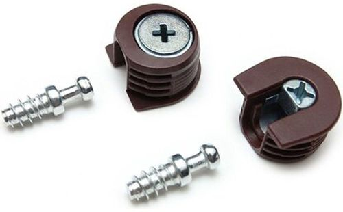 Эксцентриковая стяжка Tech-KREP коричневая D20 мм (2 шт), изображение